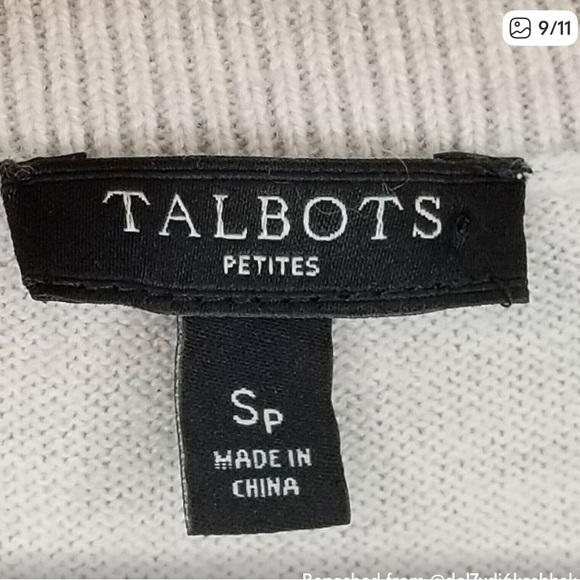 Talbots Rabbit Intarsia Oatmeal Sweater small -  ASO Taylor Swift - Picture 5 of 5